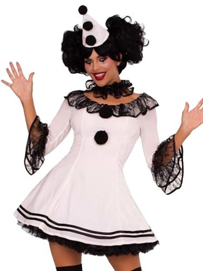 Leg Avenue Women's Costume, White/Black, Small/Medium - Image 1