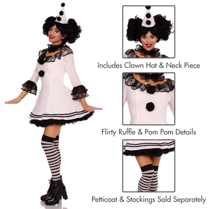 Leg Avenue Women's Costume, White/Black, Small/Medium - Image 3