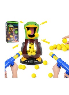 Target Shooting Games Toy Guns for Kids, Shooting Game Gifts for 4 5 6 7 8 9 Year Old, Toy Guns with Air Pump Guns, Party Toys with LCD Score Record, 24 Soft Foam Balls (Duck Shooting Game)