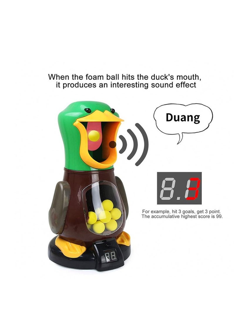 MIXDE - Target Shooting Games Toy Guns for Kids, Shooting Game Gifts for 4 5 6 7 8 9 Year Old, Toy Guns with Air Pump Guns, Party Toys with LCD Score Record, 24 Soft Foam Balls (Duck Shooting Game) - Image 1