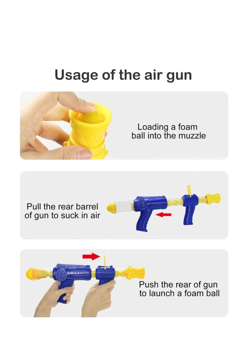 MIXDE - Target Shooting Games Toy Guns for Kids, Shooting Game Gifts for 4 5 6 7 8 9 Year Old, Toy Guns with Air Pump Guns, Party Toys with LCD Score Record, 24 Soft Foam Balls (Duck Shooting Game) - Image 1