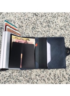 Generic Card Holder, Men Credit Card Holder, Slim Card Case Front Pocket Anti-theft-RFID Auto Pop up Travel Thin Wallets for Men  - Image 4