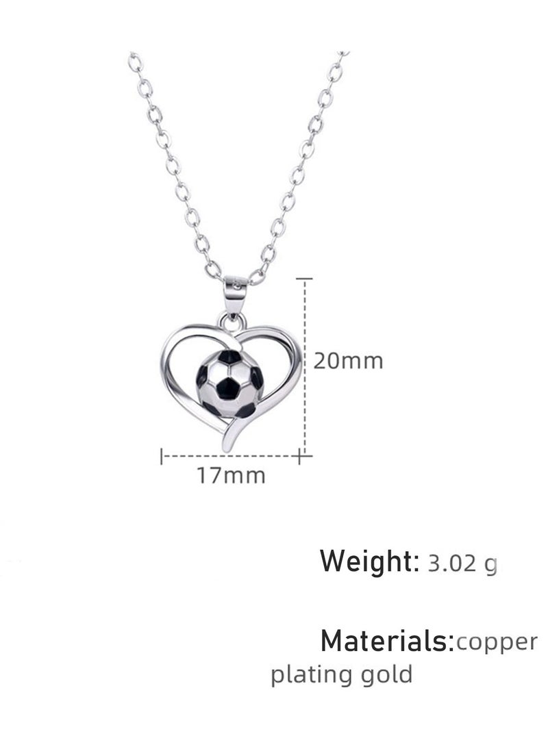 Soccer Ball Necklace Pendant for Girls Sports Jewelry Soccer Cross Necklace for Boys Soccer Player Gifts  - Image 4