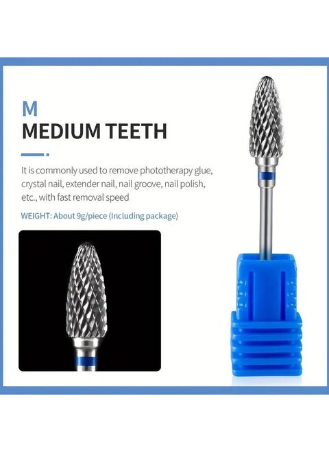 Nail Drill Bits, Nail Art Tungsten Steel Grinding Head Carbide Nail Drill Bit For Manicure Pedicure Home Salon Use !