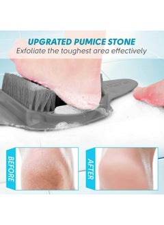 BESKAR BESKAR Shower Foot Scrubber Mat with Pumice Stone, Cleans, Exfoliates & Smooths Your Foot Without Bending in The Shower or Bathtub, Foot Dead Skin & Callus Remover, Upgraded Non-Slip Suction Cups  - Image 5