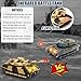Hitish RC Tank That Infrared Shoots 24Ghz Remote Control Battle Army Tank Toys with 360Rotating Turret Auto Demo Sound Effects Lights Military Vehicles Model Gift for Kids Adults Boys Age 68 912 - Image 4