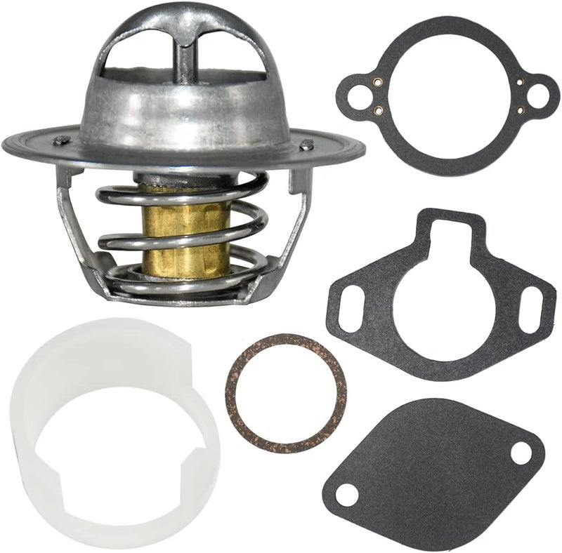 Cylinman 807252Q5 Thermostat Kit 160° with Gasket and Plastic Sleeve for Mercruiser V6 & V8 GM Engines - Image 1