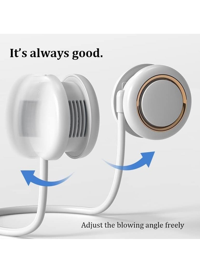 general Upgraded 360° Cooling Rechargeable Battery Operated Wearable USB Powered Hands Free Personal Fans,3 Speeds Adjustment for Travel Sports Outdoor Indoor - Image 2