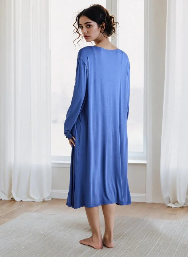 سبلاش فيڤ فستان سليب مزين بالدانتيل مع روب