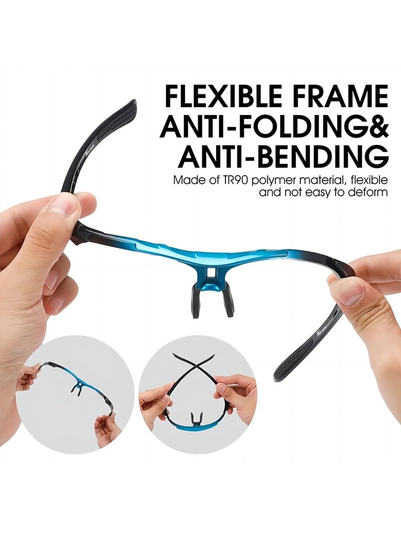 WEST BIKING Polarized Cycling Glasses UV400 Windproof MTB Road Bike Goggles for  Men Women Sports Eyewear - Image 4