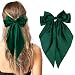 illpta Big Bow Hair Clips, Long Ribbon Hair Pins for Women - Green Hair Bows, Soft Barrettes, and Party Accessories - Image 2