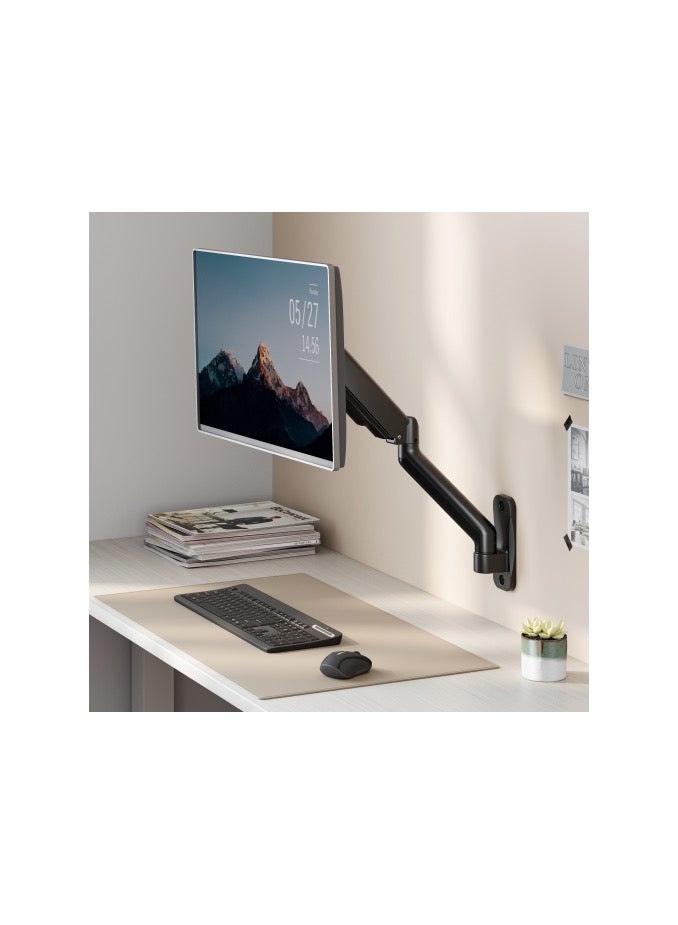 NEWSTAR Spring-Assisted Monitor Wall Mount, Fits 17-32″ Screens, 2-9kg Load, Full Motion Tilt & Swivel ±90°, ±180° Rotation, 450mm Extension, VESA 75x75/100x100, Matte Black - Image 2