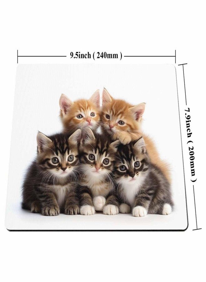Smooffly وسادة ماوس سموفلي كاتس لأجهزة الكمبيوتر، وسادة ماوس بتصميم قطط عائلية - Image 2