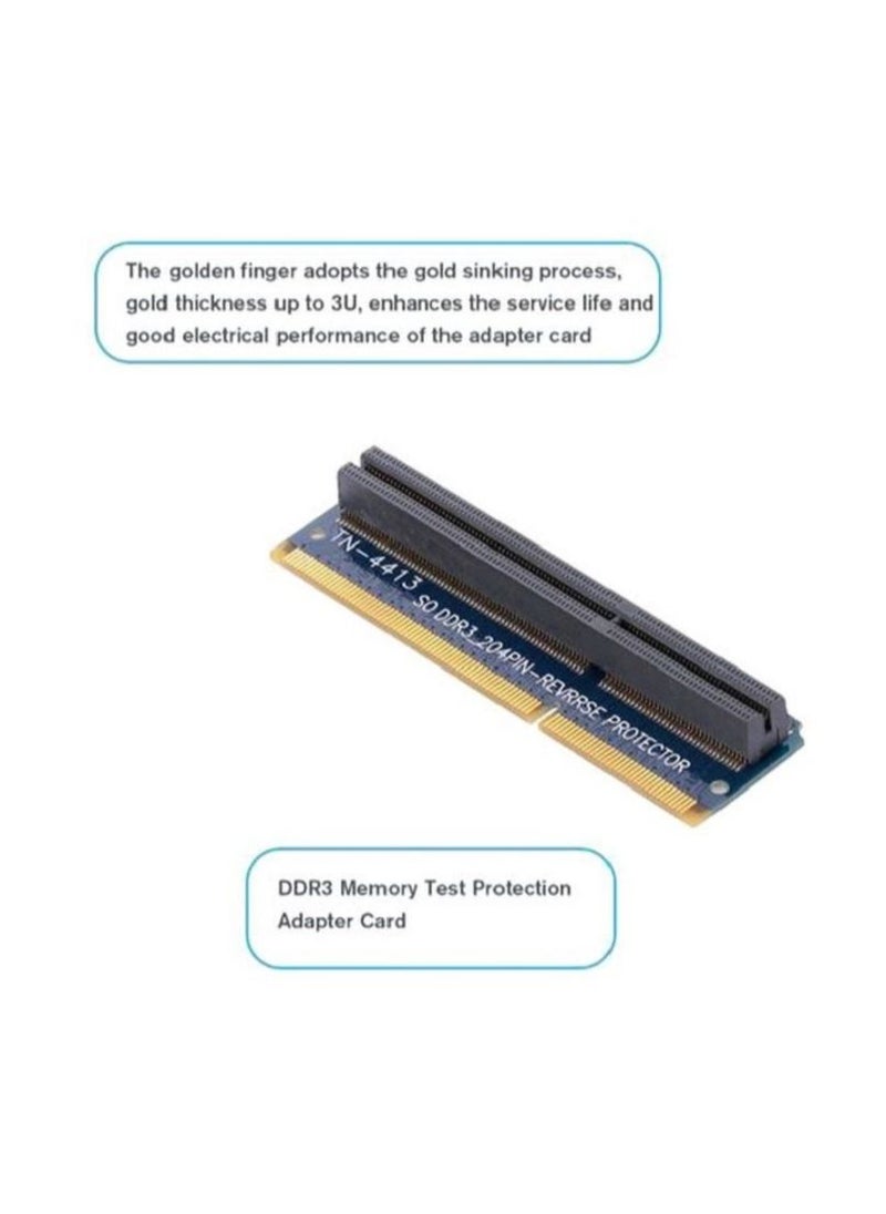 Decdeal - SO DDR3 Reverse Protector Adaptor For Laptop Dark Blue/Black/Gold - Image 1