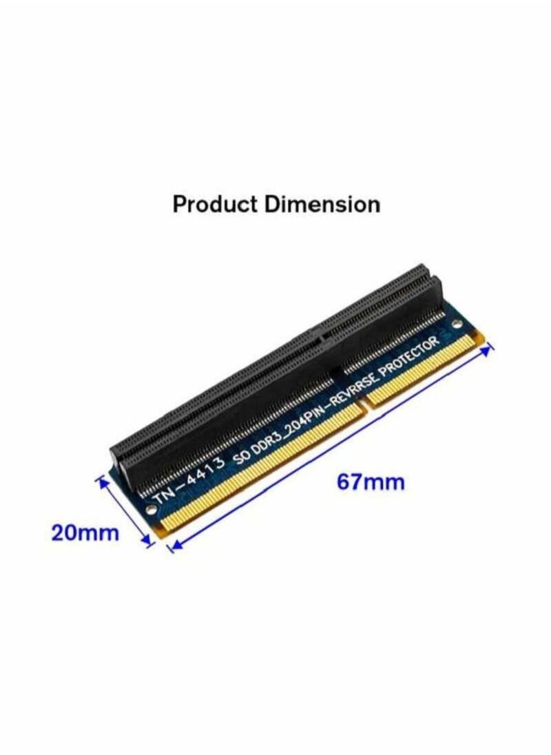 Decdeal - SO DDR3 Reverse Protector Adaptor For Laptop Dark Blue/Black/Gold - Image 1