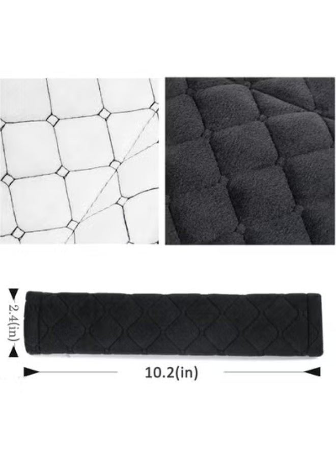 COYO غطاء حزام الأمان الناعم لسيارة 2 قطعة لراحة قيادة أكبر متوافق مع جميع السيارات وحقيبة الظهر باللون الأسود - Image 5