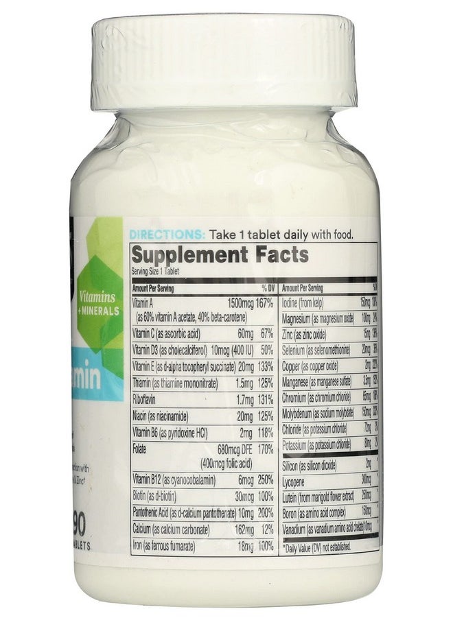 365 by Whole Foods Market - Multi One Daily Adult 90 Tablets - Image 1