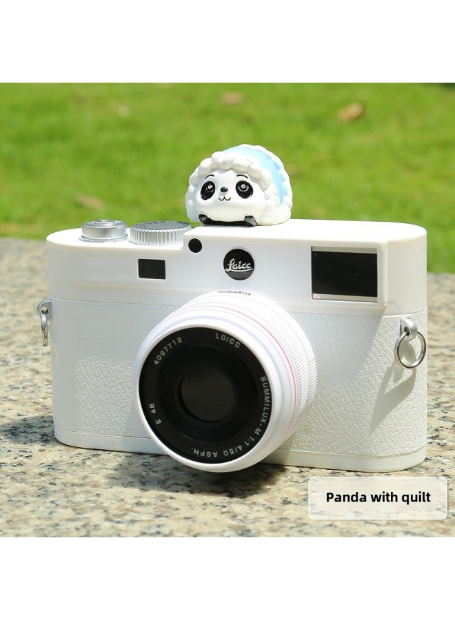 JN Design Creative Cartoon Photography Cat SLR Camera Hot Boot Cover For Canon Sony Nikon Fuji Micro-Color:Cover Quilt Panda - Image 1