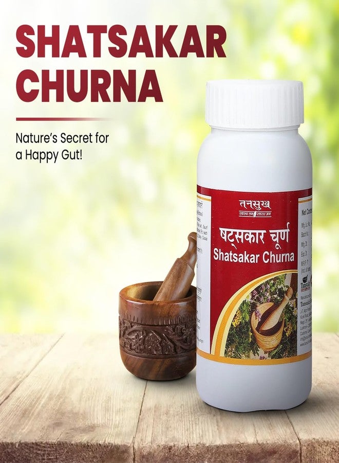 Tansukh Shatsakar Churna Pack of 3 (100g Each) Herbal Digestive Powder with Kala Namak, Sendha Namak, Saunf, Sunthi and Harad Sanay | Supports Digestion and Constipation - Image 2