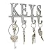 Comfify Key Holder Ã¢â‚¬Å“KeysÃ¢â‚¬Â Ã¢â‚¬â€œ Wall Mounted Key Holder - 4 Key Hooks Rack - Decorative Cast Aluminum - Image 2