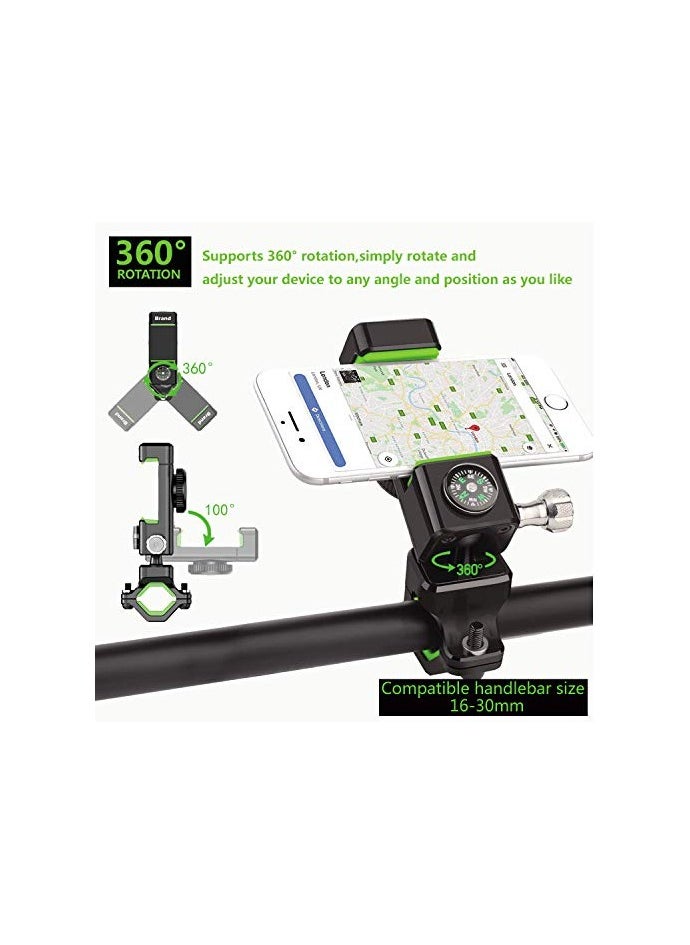 SYOSI - Bike Phone Mount, Bicycle & Motorcycle Handlebar Cell Phone Holder,  Mountain & Road Bicycle Handlebar Holder, Universal with 360° Fit  for iPhone and more 4.7" - 6.8" Cellphone - Image 1