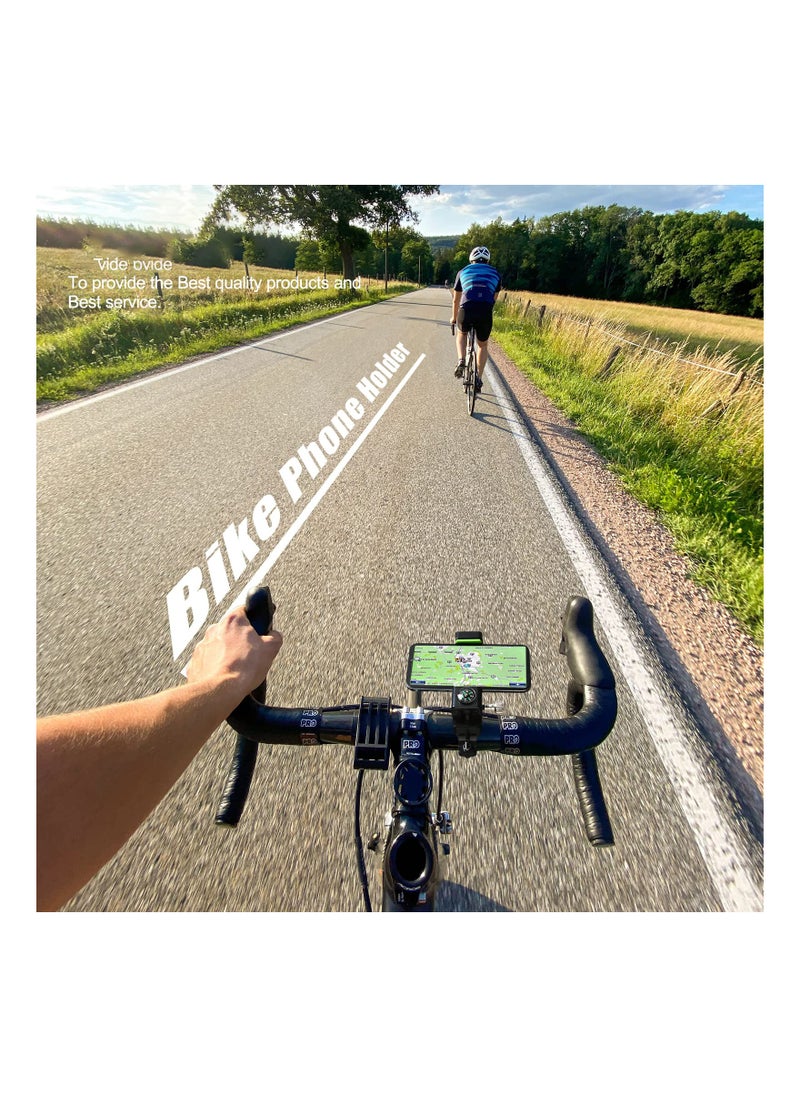 SYOSI - Bike Phone Mount, Bicycle & Motorcycle Handlebar Cell Phone Holder,  Mountain & Road Bicycle Handlebar Holder, Universal with 360° Fit  for iPhone and more 4.7" - 6.8" Cellphone - Image 1