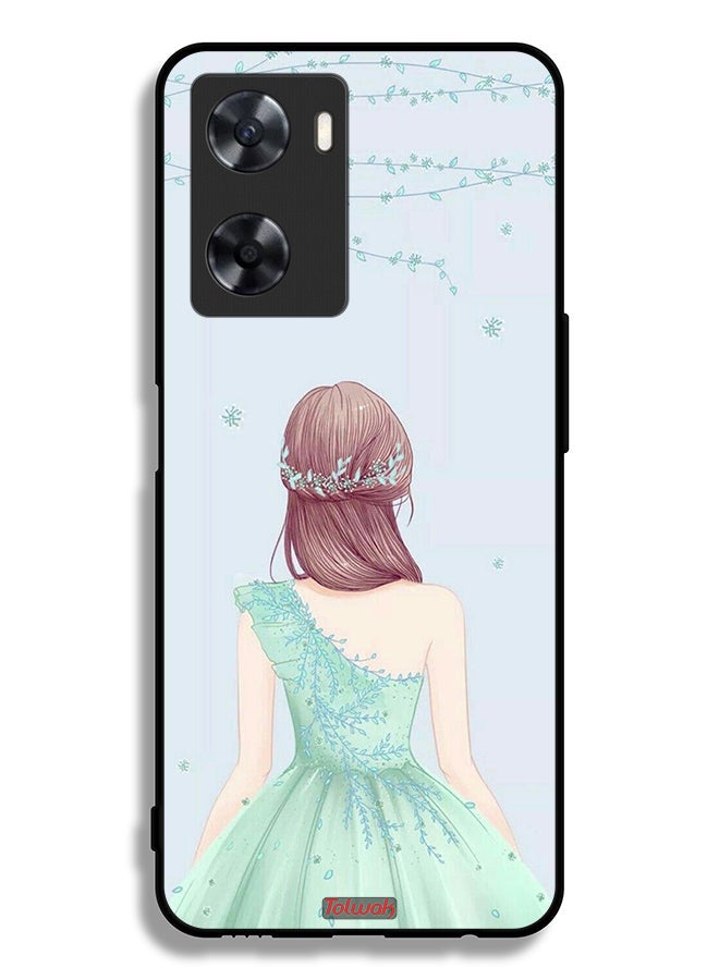 Tolwak Oppo A57s Protective Case Cover Cute Girl In Floral Dress - Image 2