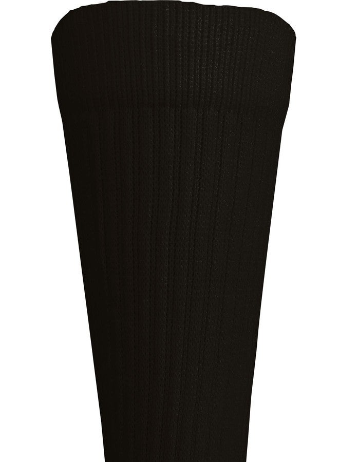 NuVein 15-20 mmHg Medical Compression Socks, Mid Calf Crew Length, Padded Cushion Foot, Black, Medium - Image 3