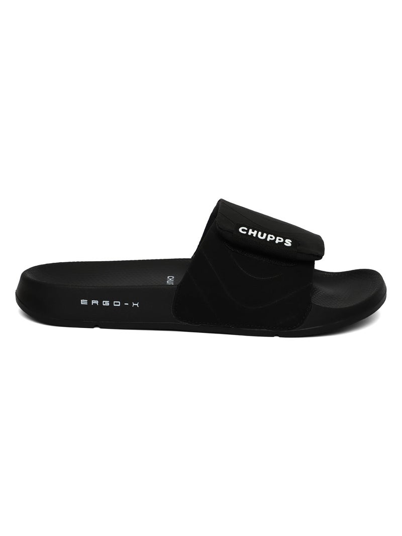 CHUPPS Bandwidth Flow Slider for Men, FOAM6 Upper Technology (6mm Foam) Snug Fit with ERGOX PLUS Footbed (Contoured & Cushioned) for Super Comfort Flip Flop Slipper - Image 4