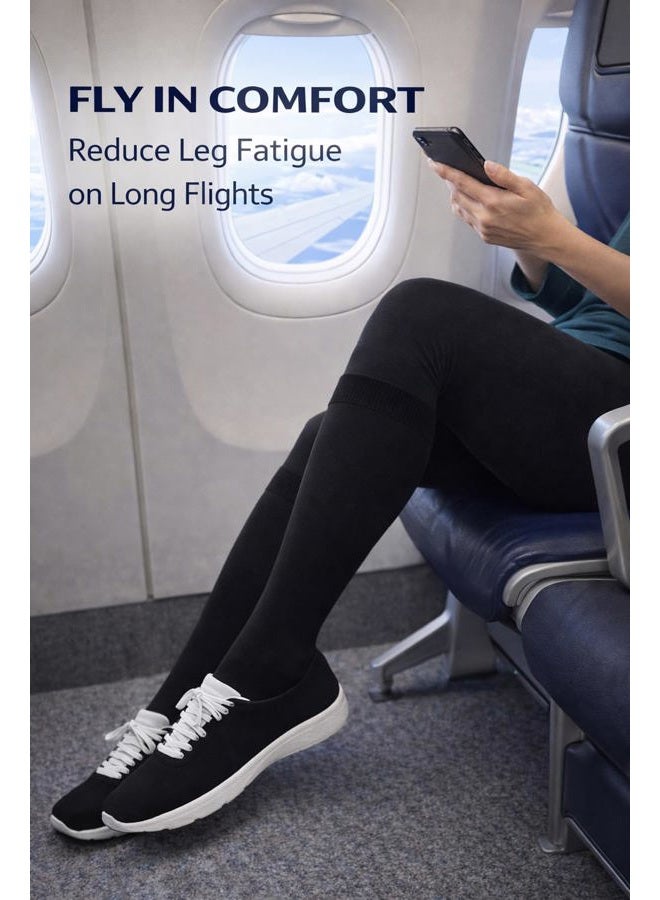 Aoliks Leopard Compression Socks for Women & Men, Support Socks for Travel Cycling Circulation - Image 4