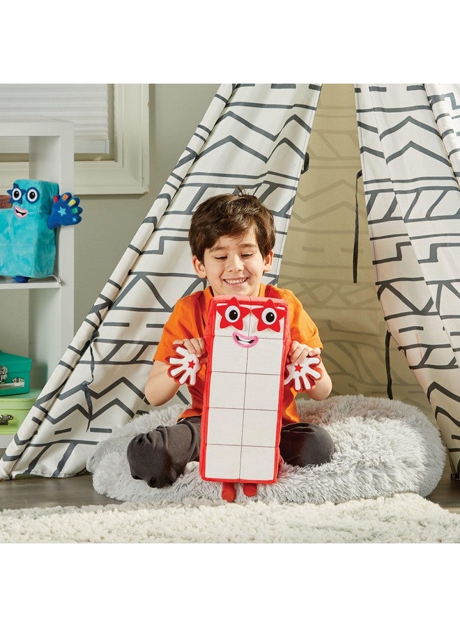 hand2mind hand2mind Numberblock Ten Playful Pal Plush, Numbers for Toddlers, Preschool Math Learning Toys, Stuffed Animal Plushies, Counting Blocks Stuffies, Kids Birthday Gifts, Easter Basket Stuffers - Image 3