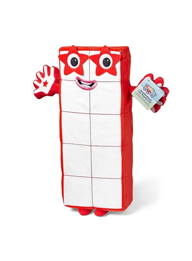 hand2mind hand2mind Numberblock Ten Playful Pal Plush, Numbers for Toddlers, Preschool Math Learning Toys, Stuffed Animal Plushies, Counting Blocks Stuffies, Kids Birthday Gifts, Easter Basket Stuffers - Image 1