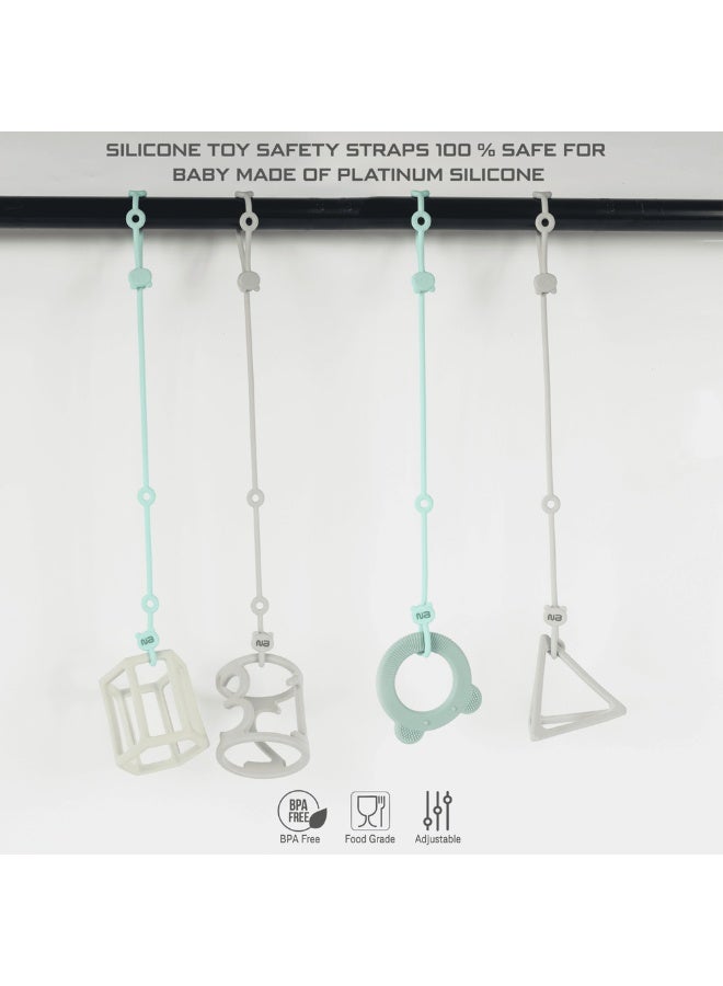 نيوبريز حزام أمان للألعاب من السيليكون الآمن غذائيًا من نيو بريز (عبوة من 2) - Image 5