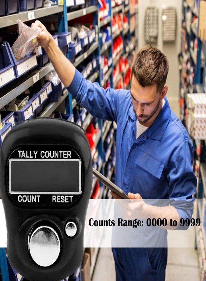 AUZENO® Mini Hand Tally Counter Finger Ring Digital Electronic Head Count (5 Pcs Set) - Image 4