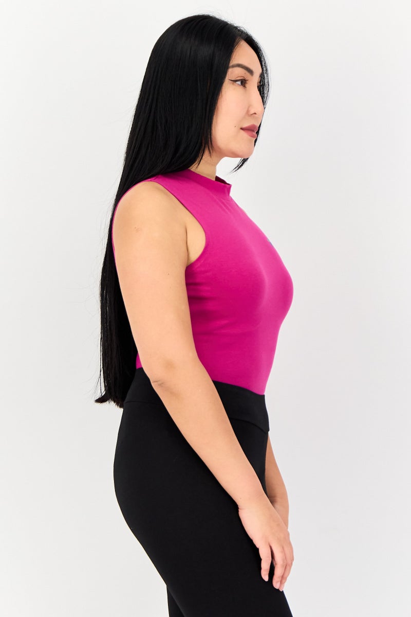 FILA بدلة رياضية نسائية بدون أكمام مناسبة، وردي - Image 2