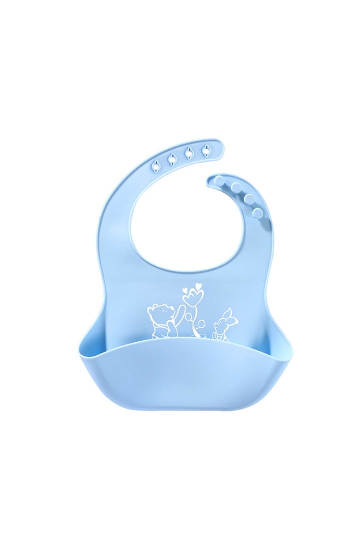 KUAZIVI 3PCS Silicone Baby Bibs Unisex Soft Adjustable Fit Waterproof Feeding Bibs - Image 5