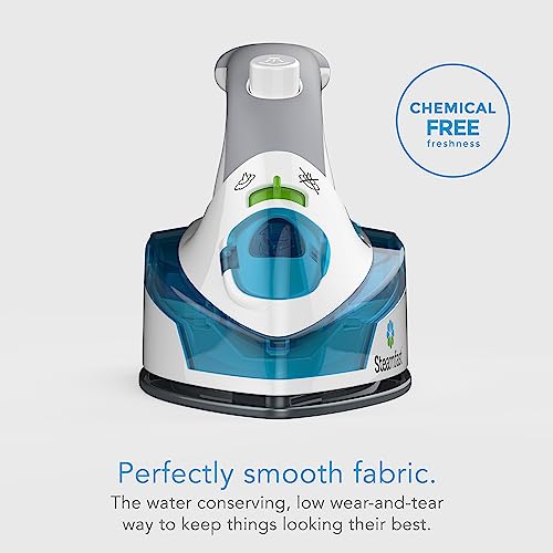 Steamfast SF-710 Mini Steam Iron, Non-Stick Sole Plate, Foldable Handle, 45 Second Heat Up Time, Cord Storage, Portable, 6-Foot Power Cord, Chemical-Free Steam Power, White - Image 5