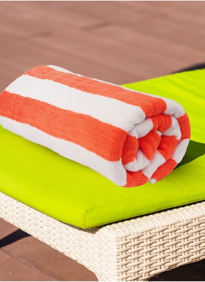 Bliss Casa 2-Pieces Oversized Beach Towels Extra Large 100% Cotton Summer Pool Cabana Stripe Highly Absorbent And Soft Towel  - Image 1