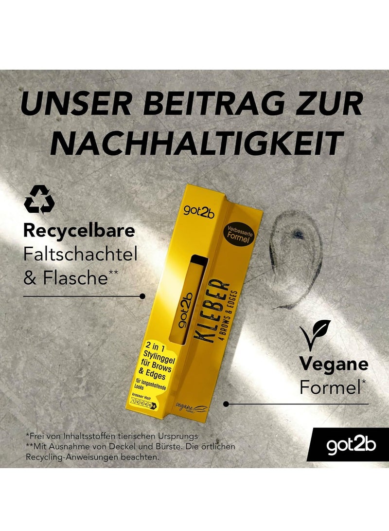 got2b Glued for Brows & Edges 2 in 1 Wand Eyebrow Gel, 72hr Hold, No White Residue or Stickness, Vegan, Silicone Free, Alcohol Free, 16 ml - Image 5