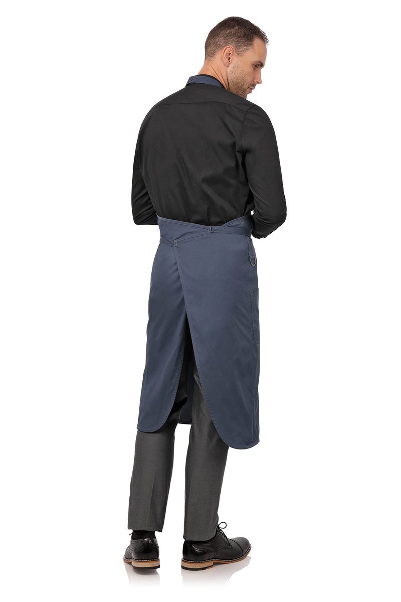 Chef Works Unisex Brio Chef Apron, Blue, One Size - Image 3