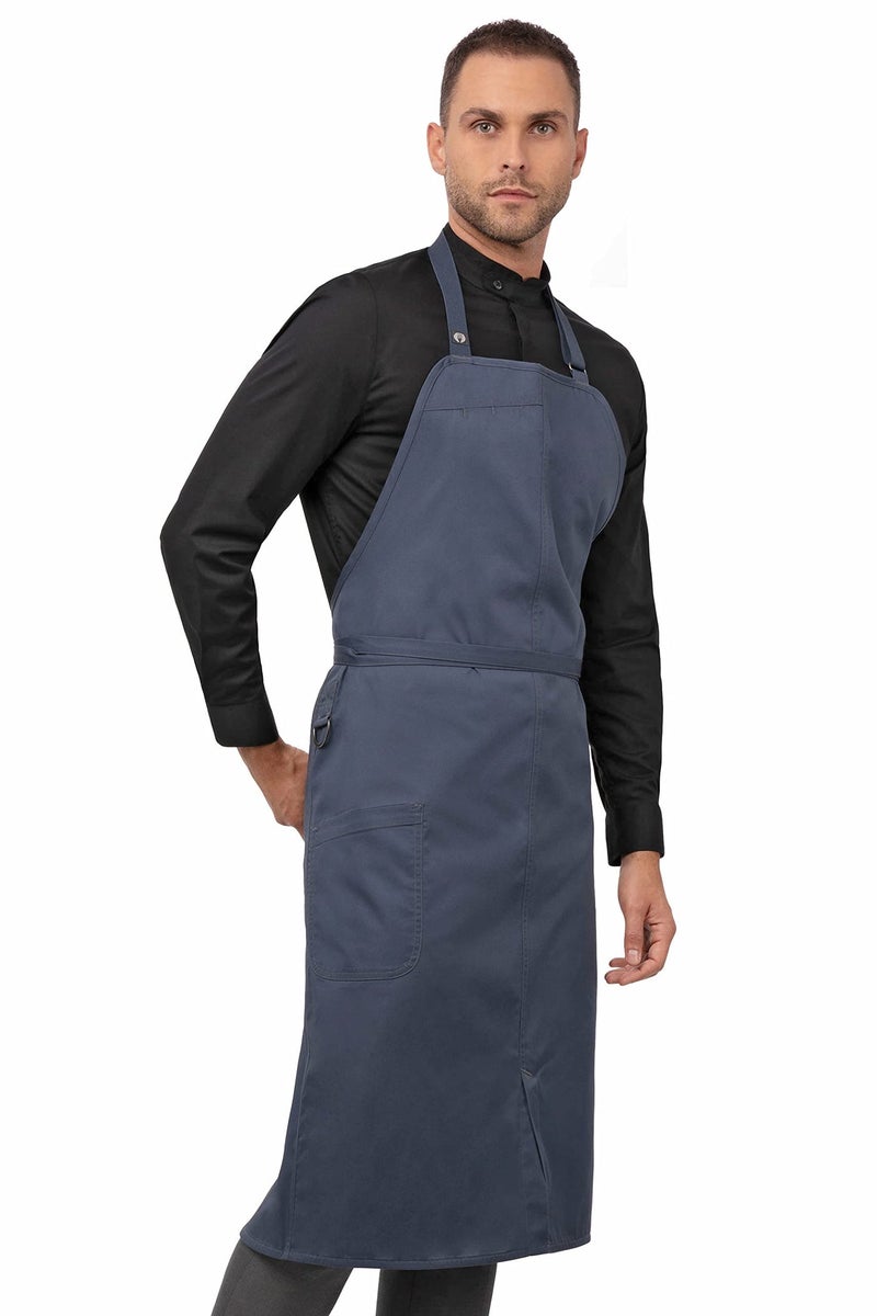 Chef Works Unisex Brio Chef Apron, Blue, One Size - Image 4