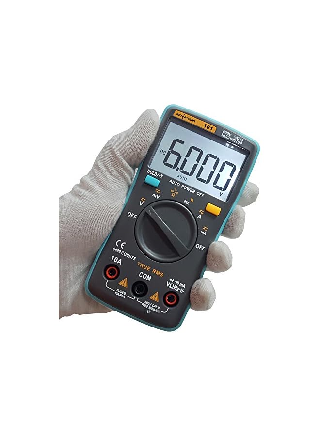 promass RM101 True RMS LCD Digital Multimeter DMM DC AC Voltage Current Meter Measurement Automatic Polarity Identification Ammeter Voltmeter Ohm - Image 4