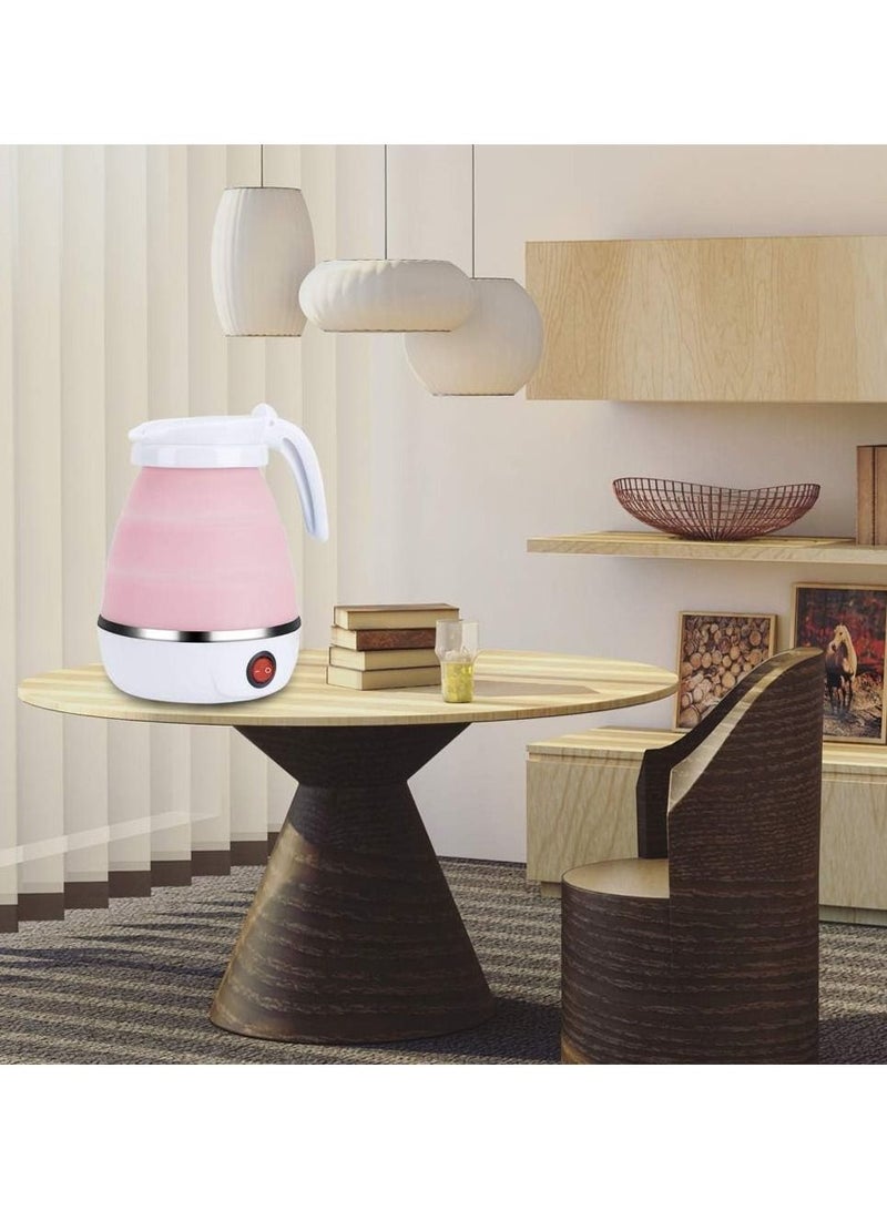 DubaiGallery غلاية كهربائية محمولة قابلة للطي بسعة 0.6 لتر وقوة 600 وات للاستخدام أثناء السفر والمنزل غلاية شاي وغلاية ماء من هلام السيليكا - Image 3