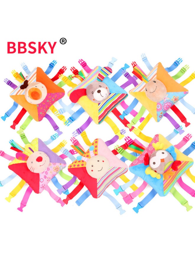 BBSKY لغز مشبك مطابقة لعبة اللون المعرفي رمز الرسالة الكرتون الحيوان ألعاب من نسيج مخملي بالجملة-اللون: سلحفاة - Image 2