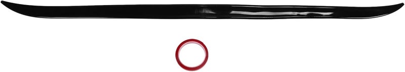 Universal Gloss Black Car Rear Trunk Spoiler Lip, Rear Trunk Spoiler Wing, Proof Rubber Spoiler Wing with High Gloss Finish, Easy Installation No Drilling Required for Most Cars - Image 1