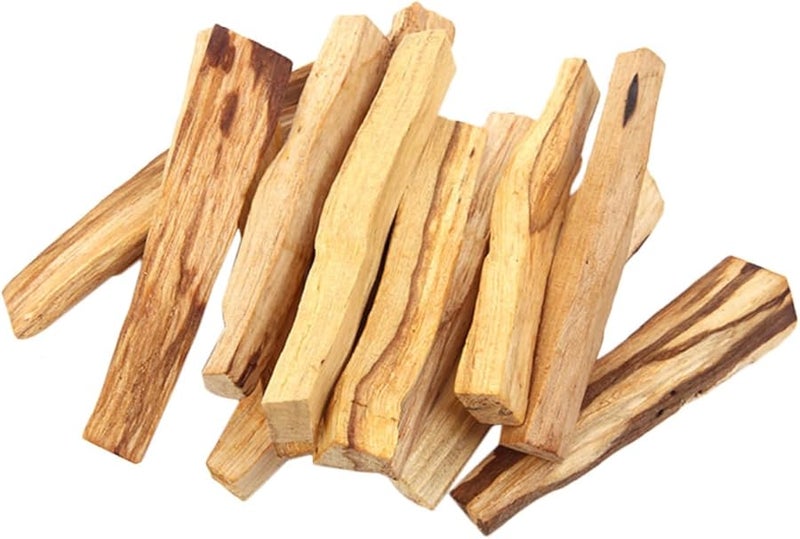 10 قطعة من عصي التبخير الطبيعية من خشب بالو سانتو لتطهير الهواء والتأمل والاسترخاء - Image 2