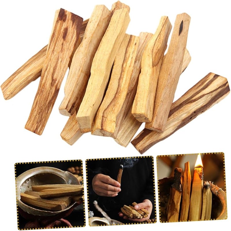 10 قطعة من عصي التبخير الطبيعية من خشب بالو سانتو لتطهير الهواء والتأمل والاسترخاء - Image 3