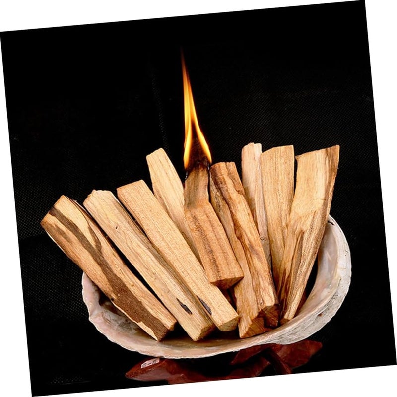 10 قطعة من عصي التبخير الطبيعية من خشب بالو سانتو لتطهير الهواء والتأمل والاسترخاء - Image 5