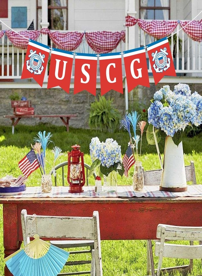 DodelyGz Military USCG Banner,US Coast Guard Graduation Parties, Retirement, Welcome Home & Birthdays Party Decoration Supplies - Image 5