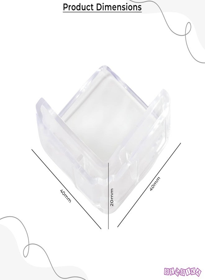 بيمبيكا واقي زوايا أمان الأطفال من بيمبيكا، واقيات حواف وزوايا شفافة على شكل حرف L لحماية الأطفال من الحواف الحادة - (4 قطع) (مربع على شكل حرف L) - Image 5